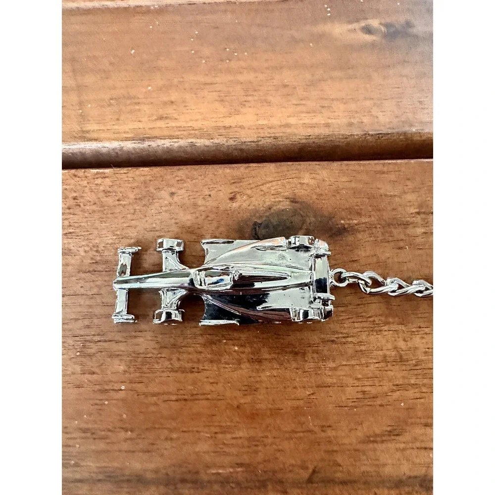 Indy 500 Race Car Keychain Open‎ Wheel Racing Chrome F1 Auto Driver Fan Gift 2